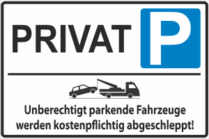 Parkplatzkennzeichnung Aufkleber